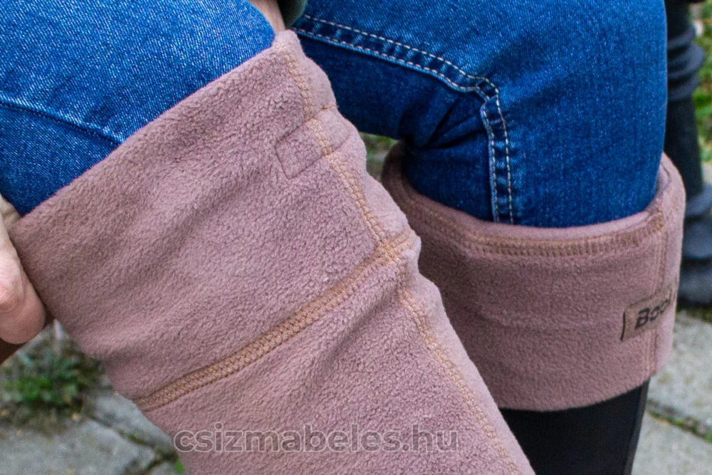 BooL barna csizmabélés visszahajtás része felhajtva