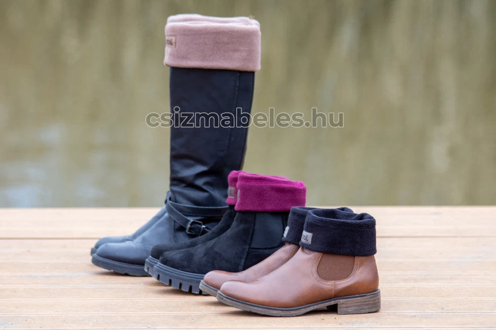 BooL csizmabélés variációk bőr és velúr csizmákhoz oldalnézetben
