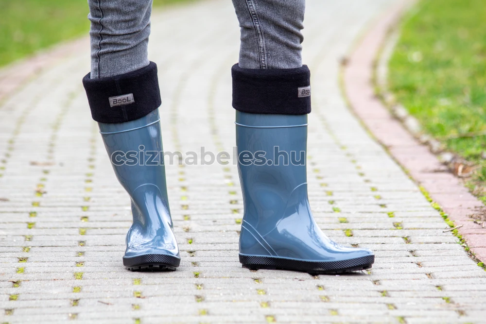 BooL fekete csizmabélés szürkéskék gumicsizmához 1