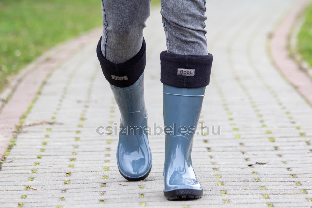 BooL fekete csizmabélés szürkéskék gumicsizmához 2